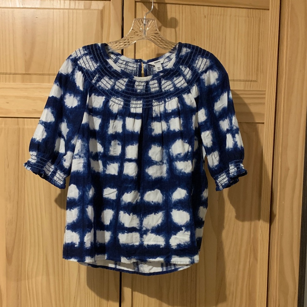 Sonoma Navy and White Blouse